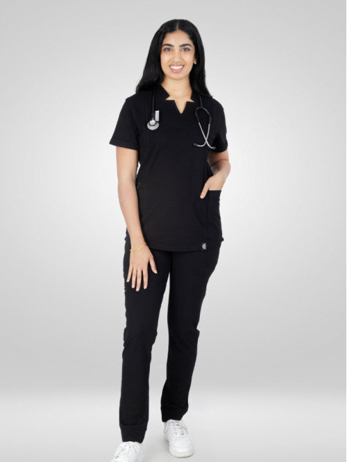 Basics - Scrub Joggers - Black