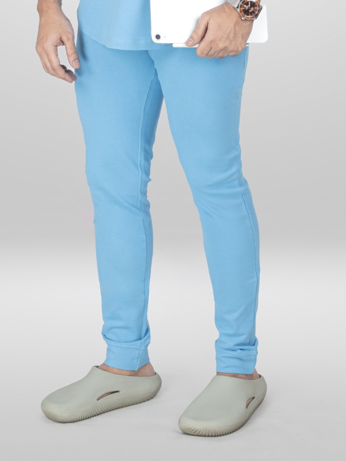 Basics - Scrub Joggers - Sky