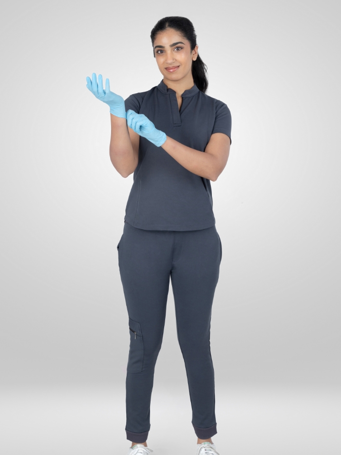 Fit Wear - Scrub Top - Grey