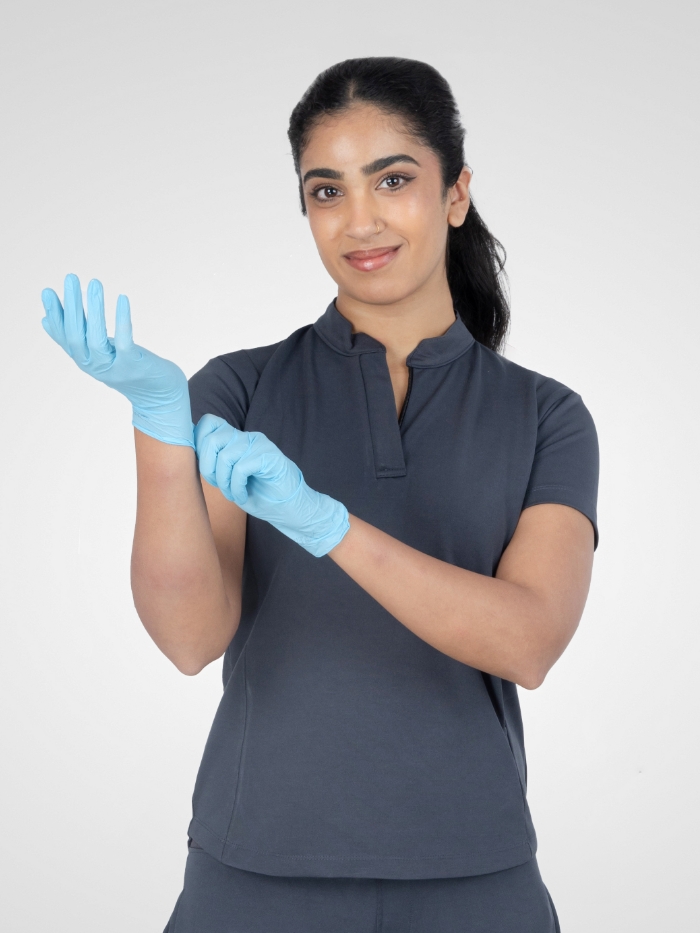 Fit Wear - Scrub Top - Grey