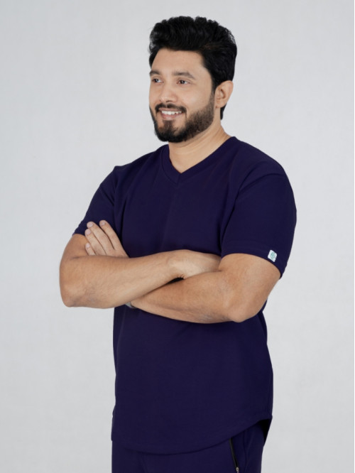 Super - Scrub Top - Navy