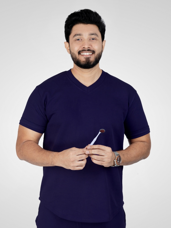 Super - Scrub Top - Navy