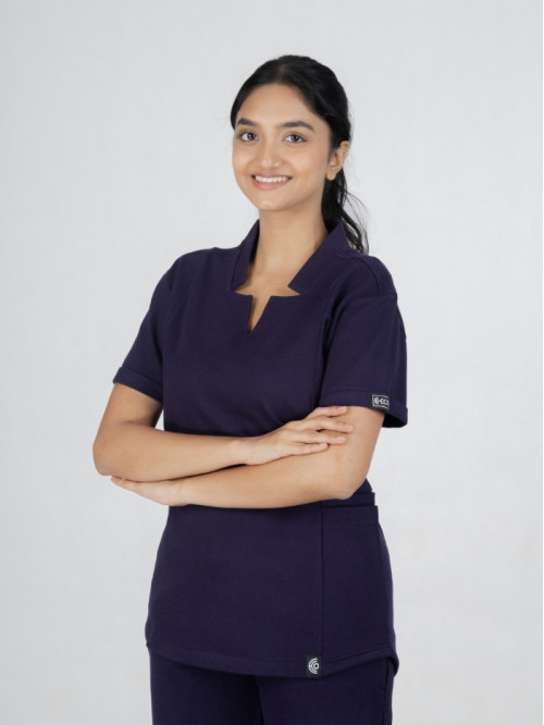 Super - Scrub Top - Navy