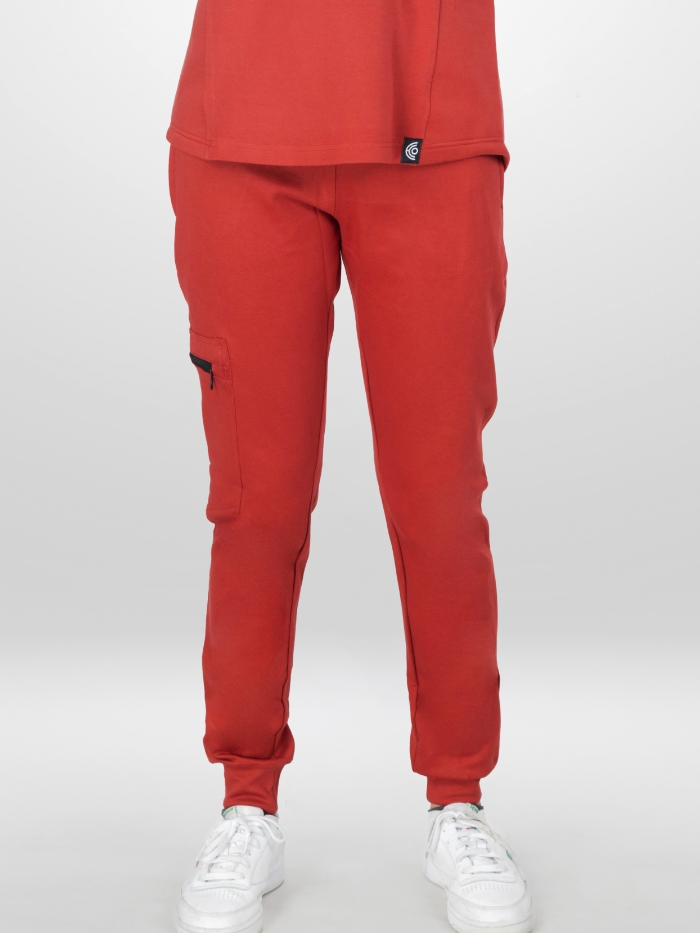 Super - Scrub Joggers - Scarlet