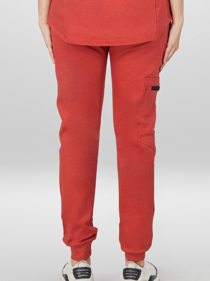 Super - Scrub Joggers - Scarlet