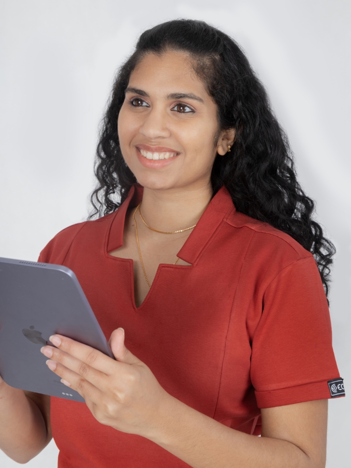 Super - Scrub Top - Scarlet