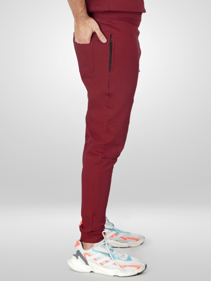Super - Scrub Joggers - Crimson