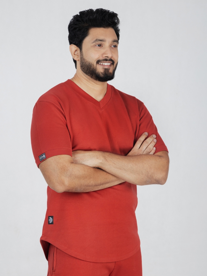 Super - Scrub Top - Scarlet